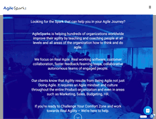 Tablet Screenshot of agilesparks.com